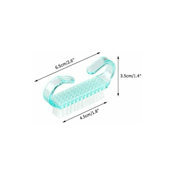 4 st nagelborste, plastnagelborste