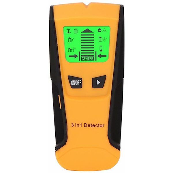 3 i 1 Metalldetektor Hitta Metall Träreglar Live Wire Detecting Väggscanner Elbox Finder Väggdetektor