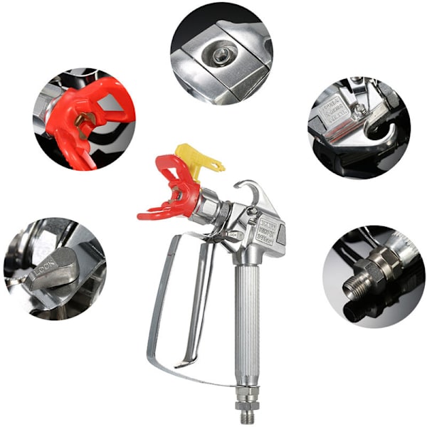 Latex Spray Gun Universal Högtrycksspruta Airless Spray Gun Tillbehör-3pcs