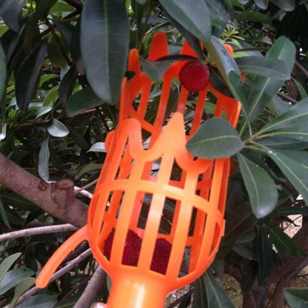 Fruktplockningsverktyg 1st Hög fruktplockare F?nger Fruktplockningsverktyg Trädgårdsutrustning Trädgårdsutrustning Plockanordning Trädgårdsredskap - Orange 20x9cm