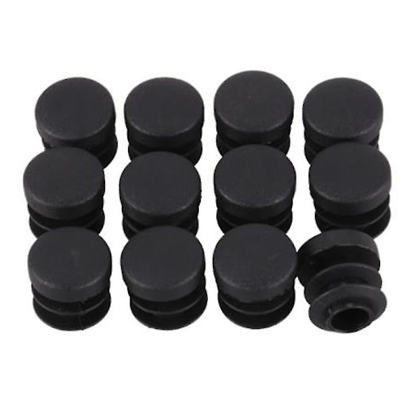 24 st stols- och bordsbenspluggar 22 mm diameter runda plastskydd gänginsats rörskydd
