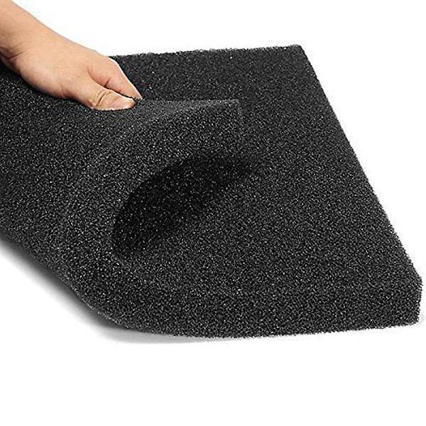 1 stk 3 størrelser svart filtreringsskum akvarium fisketank biokjemisk filtersvamp pute lett og mykhet design Fa004（100x12x2cm，svart）