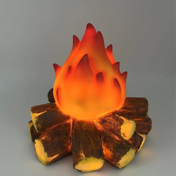 Charcoal led-lamppu keinotekoinen led-takka Realistinen puu, hehkuva polttava liekki Liekitön takkavalo sisustukseen Home_b