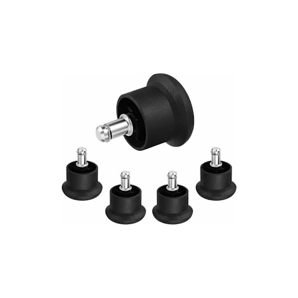 LMLY 5-pack filtglider, stolsglider, hjul, ersättningsmöbler för kontor och hem (svart)