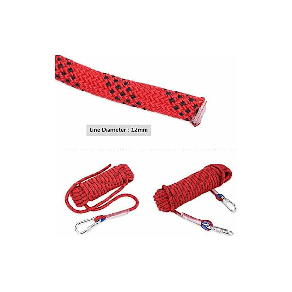 Paracord Klättring Överlevnad Fallskärm Rep 12mm Ripstop för Utomhus Camping…