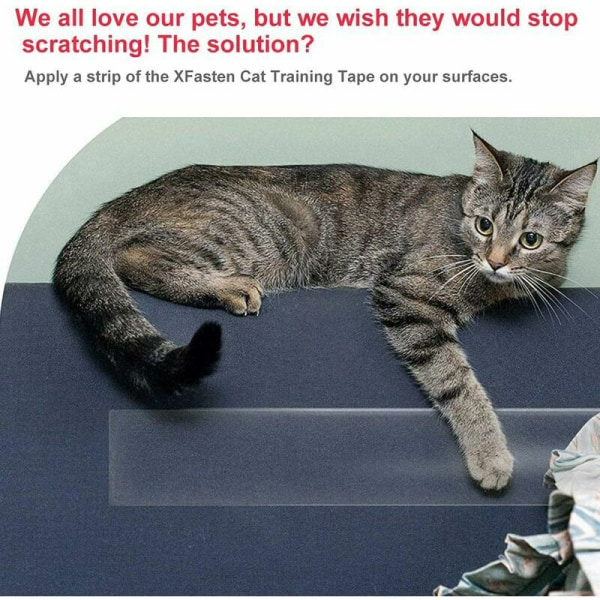 Repskydd för dörrar, möbler och väggar Hundar Katter Anti-skrapfilm Transparent självhäftande anti repor för soffor Bord Bilbarnstolar