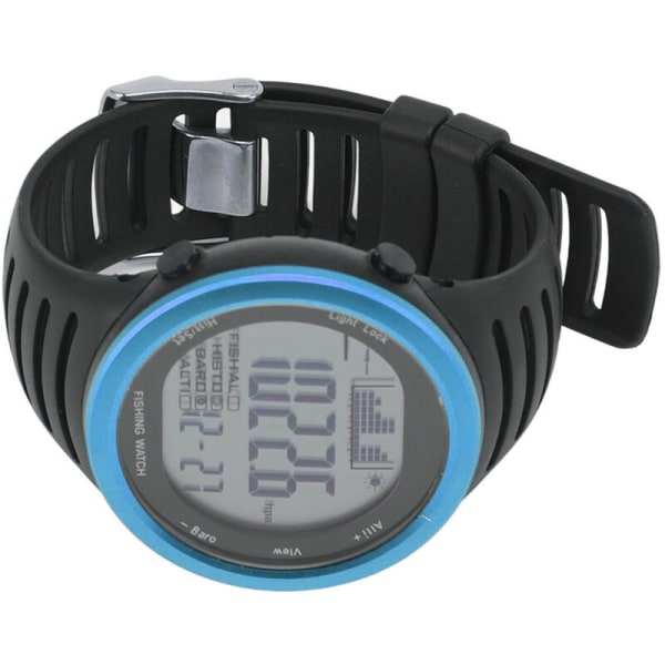Watch Vattentät bakgrundsbelysning Multifunktionell höjdmätare watch för utomhusfiske (blå)