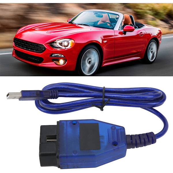 Auto OBD-kabel för bilscanner, professionellt diagnostikverktyg, passar till Fiat, för Windows XP/Windows 7