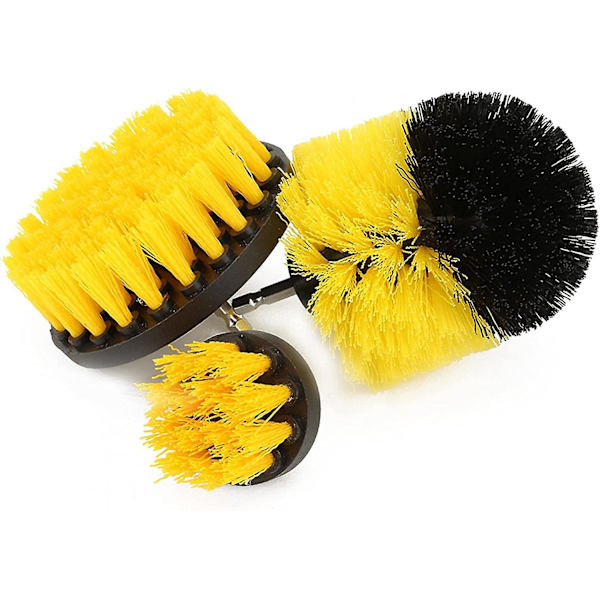 3 st borstborstar Power Scrubber Bit Brush Kakelfogrengörare Diameter 2\" 3,5\" 4\" För badrumsyta