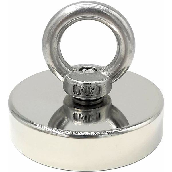Superstark neodymiummagnet 120 kg - starka magneter - idealisk för magnetfiske - ?? 60 mm med neodymium ??se