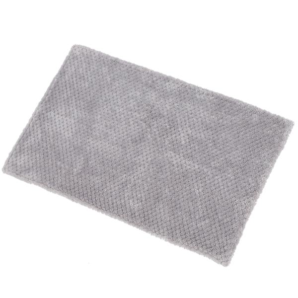 Varm tvättbar matta ljusgrå liten husdjur gris mjuk fluffig filt katt hund sovande S 60x39cm/23.6x15.4in
