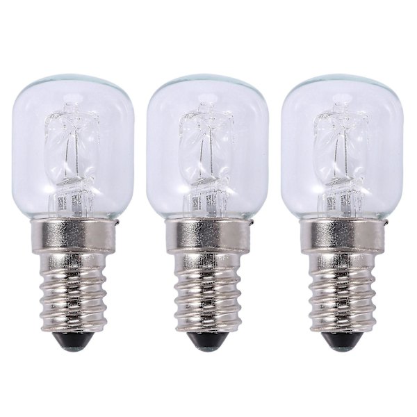 3x E14 högtemperatur glödlampor 500 grader 25w halogen glödlampor ugn glödlampor E14 250v 25w kvarts glödlampor