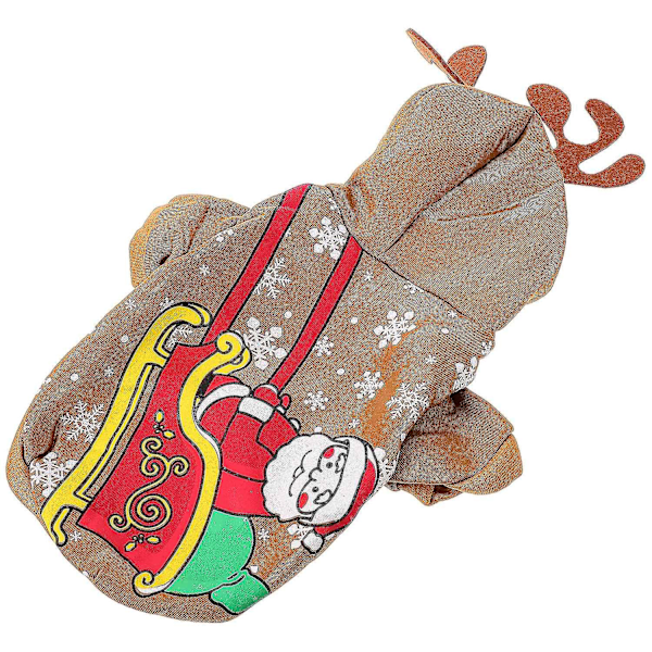 1 st Pet Party Kostym Rolig Husdjur Hundkläder Husdjur Jul Vinter Varma Kläder