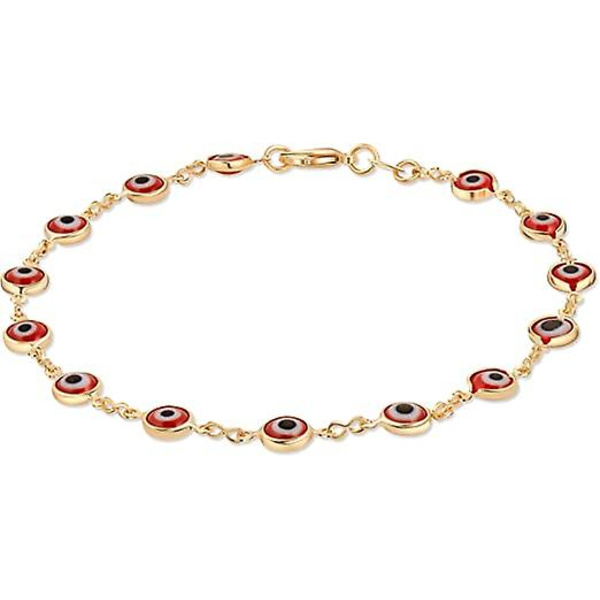 Forgyldt Ondt Øje Ankelkæde Armbånd