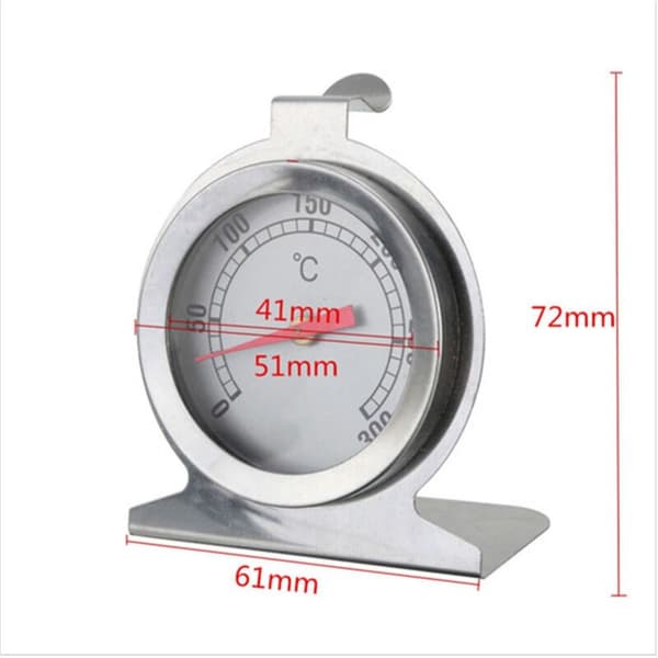 Rostfri ugnskoktermometer Minitermometer Grillmattermometer för hemmakök
