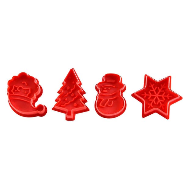 4 st jul kakformar stämpel fondant kakform bakset