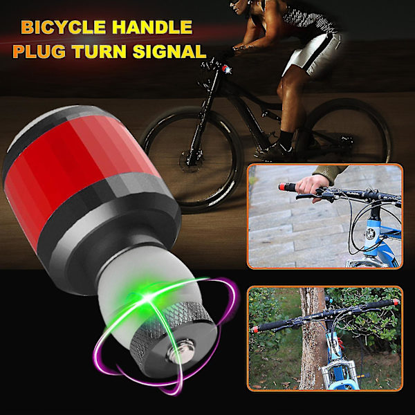 Cykelstyr-prop-lys, cykelstyr-lys, mountainbike-blinklys (2 stk.)