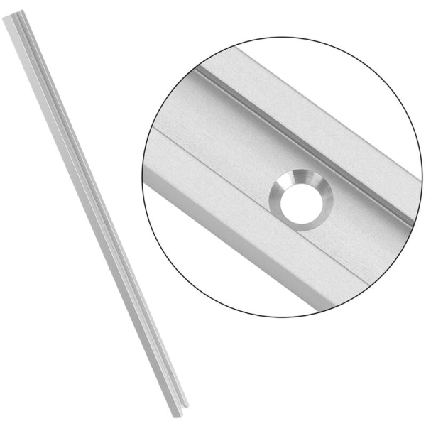 T-spår geringsskena aluminiumlegering Icke-porös glidplåtfäste Träbearbetningsverktyg (300 mm)
