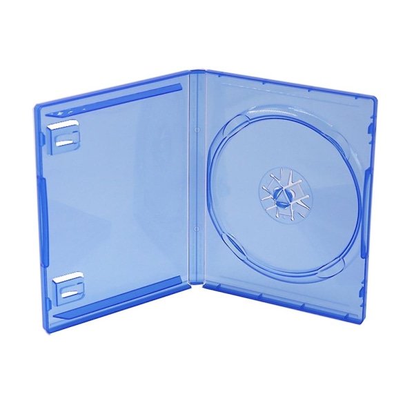 Blå CD-skivor Lagringsfäste Box för Sony Playstation 5 för PS5-spel Single Disk Cover Case Byt Transparent Blå