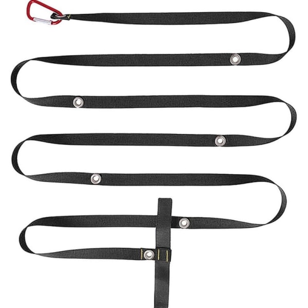 Utomhus Camping Tält Högpresterande Nylon Vindrep Multifunktionell Multifunktionell Tältrep Slinga Justerbar Tältrep Lanyard (Svart)