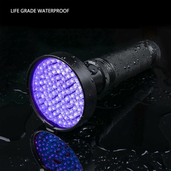 Ficklampa UV-lampa Uppgraderad 100 LED-ficklampa Black Light Ultraviolet Lamp