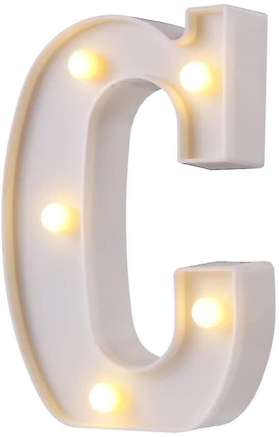 Dekorativ LED-bokstav i C-form