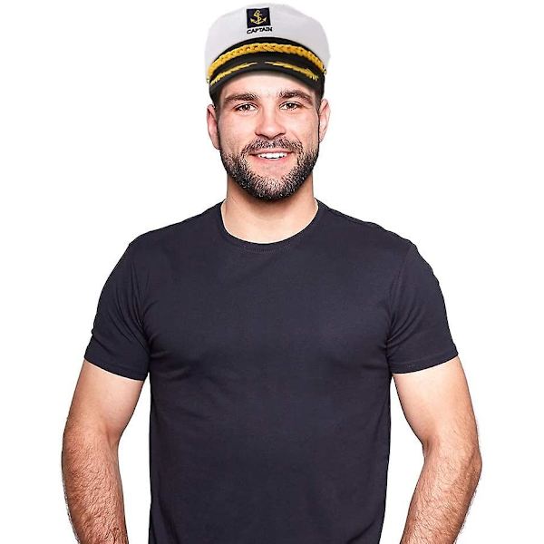 Justerbar sømandshat Justerbar kaptajnshat Cosplay sømandsskib Kaptajnshat til sømand flåde marine admiral