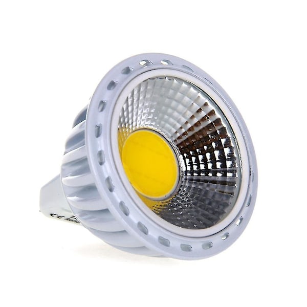 Gu5,3 / Mr16 6w Cob Led -valonheitin 420lm 60 3000k Lämmin Valkoinen Dc 12v - meini (lämmin valkoinen)
