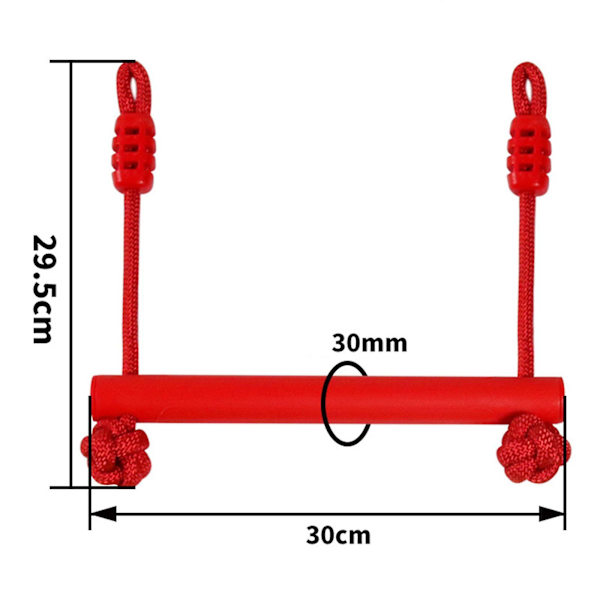 Lasten apinapuu kuntoilu ulkona puutarhaan ulkoilupihoille（30cmx29.5cm，punainen）