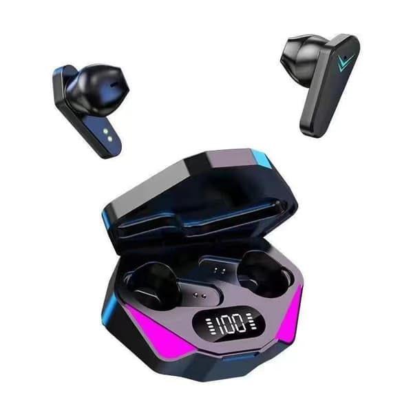X15 Trådløst Bluetooth-headset LED-lys Spill Stereo Ørepropper med Mikrofon -GSL（X15）