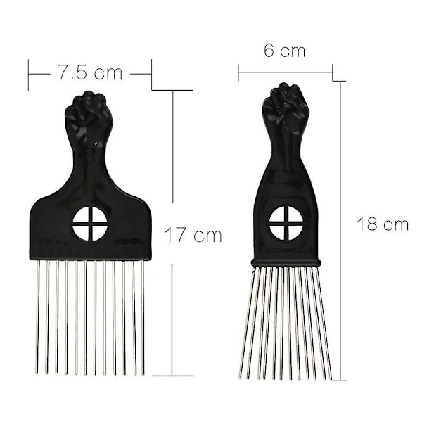 Stålnålkam Styling Frisørkam - Profesjonelt frisørverktøy