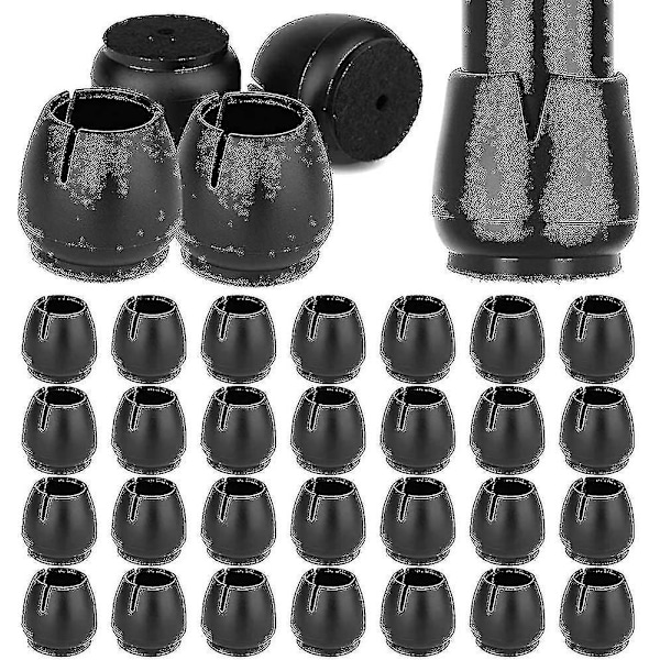 Silicone Chair Leg Caps, 32 Pieces 17-21mm Chair Leg Caps, Rubber