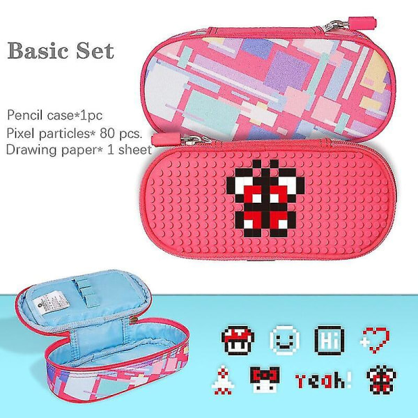 Pixel Puzzle Kawaii Stationery Børns Kreative Stor Kapacitet Sød