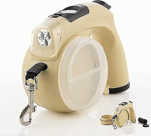 6 in 1 Beige Retractable Dog Leash