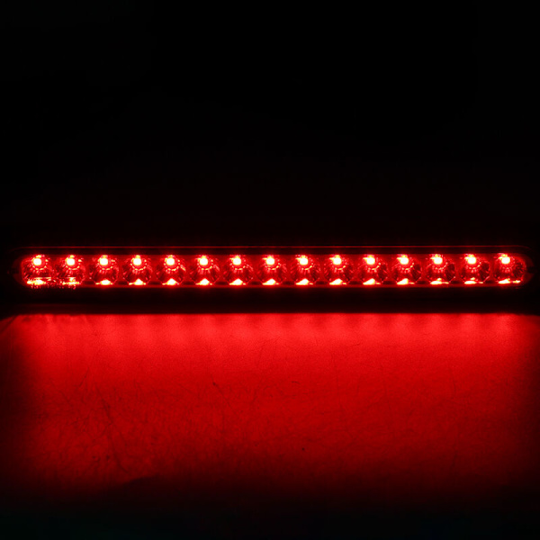 Bakljus Släpvagn Högt Bromsljus Blinkers Lastbil 15LEDs 10-30V (Röd)