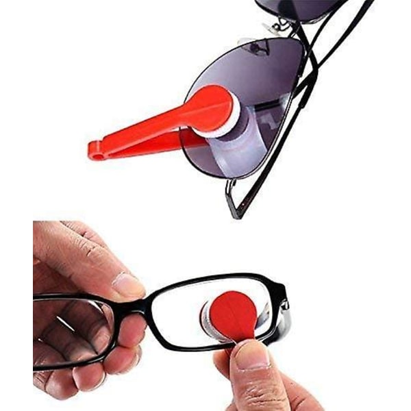 5 stk Mini solbriller Briller Microfiber Briller Cleaner Myk børste rengjøringsverktøy