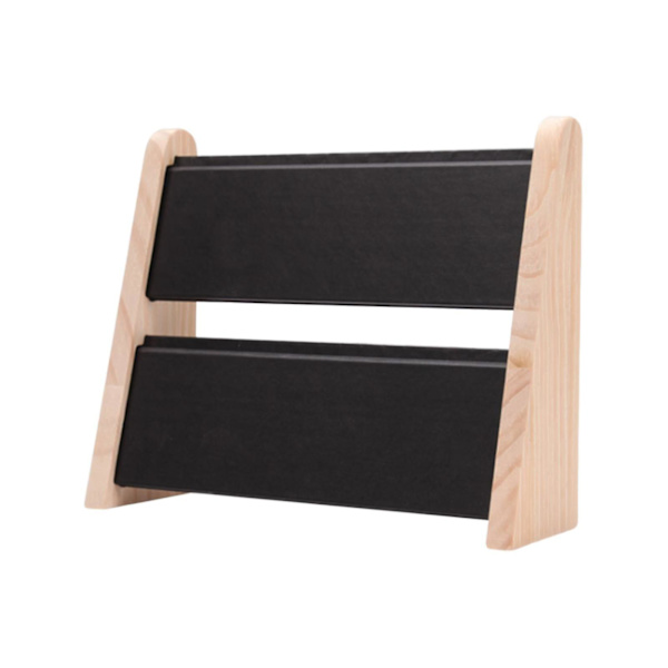 Træ Halskæde Display Stativ Rack Smykker Bordplade Display Board Sort