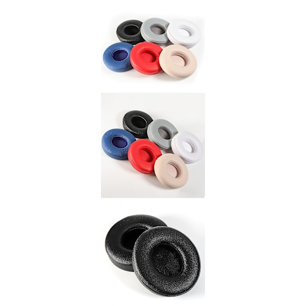 Ersättningsöronkuddar / Öronkuddar för Beats Solo2.0 Solo3（Bluetooth-version, svart）