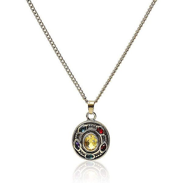 Avengers Alliance-film Thanos-amulet vedhæng halskæde personliggjort zirkon krystal halskæde til unisex smykker tilbehør gave