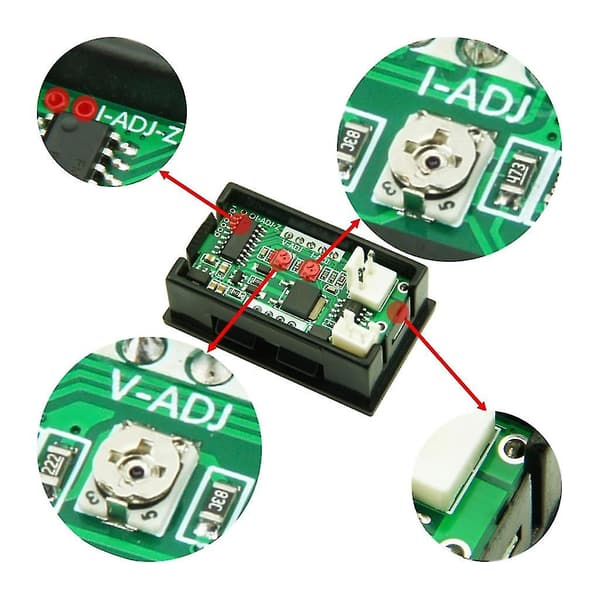 Ampere Voltmeter Digital Voltmeter Ammeter Spänningsströmdetektor Multimeter（100A）