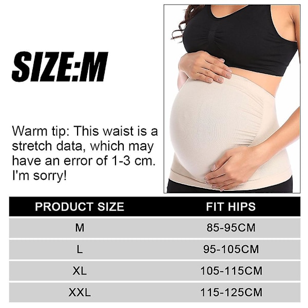 Svangerskapsbelte under graviditet, egnet for svangerskap og postpartum（M)