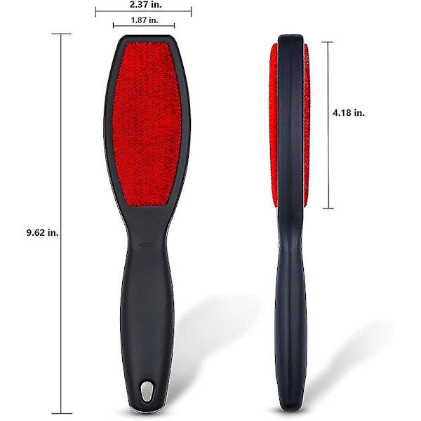 Dubbelsidig ludd borste, återanvändbar, ta bort husdjurshår, ludd, damm (2-pack)-1