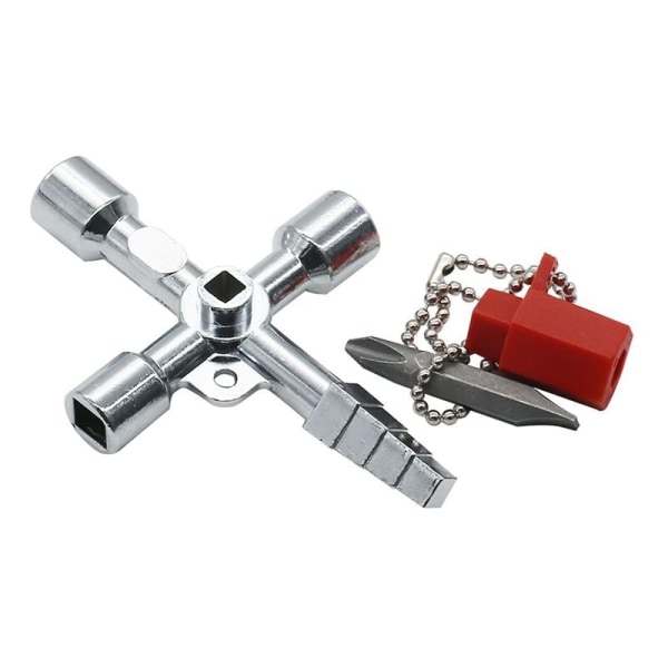 Flerfunktionsnyckellåda för vattenförsörjning, öppningsnyckellåda, ventileringsnyckel, fyrkantig, triangulär, rund, kran, öppen nyckel, öppen och lås