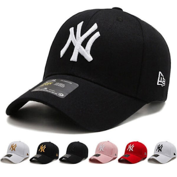 Unisex New York New York Yankees Baseball Mænd Kvinder Hatte Sports Snap Hat Bomuld（rød）