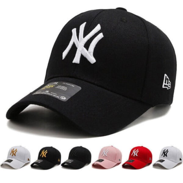 Unisex New York New York Yankees Baseball Menn Kvinner Hatter Sports Snap Hat Bomull（rød）