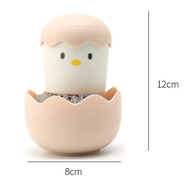 Kökborste Kyckling Äggform Cartoon Nano Rengöringsboll Kök
