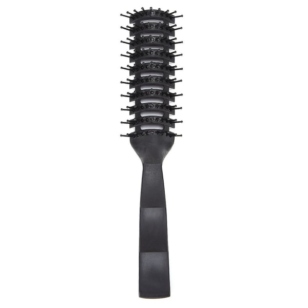 Utluftet hårbørste Antistatisk hårbørste for hårbørste for hårføning (2 stk, svart)