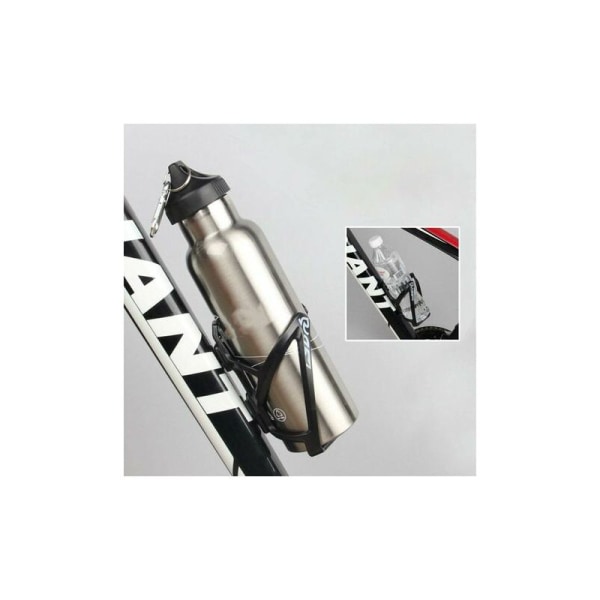 DRIVE - PONJY 2-pack lätt vattenflaskbur för landsvägs-, mountainbike- och barncyklar (svart + vit)