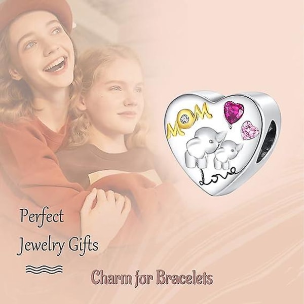 Familj av 925 Sterling Silver Kvinnor Pärlor Charm Girl Hänge Berlock kompatibel för europeiska armband och halsband