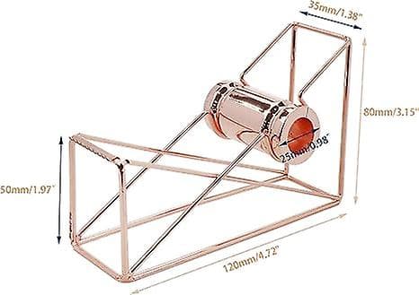 Skrivebordsdispenser i roségull for kontor, skole og studier